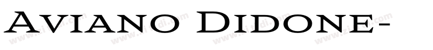 Aviano Didone字体转换